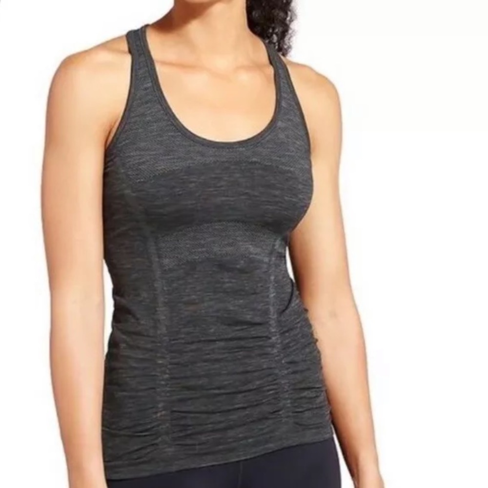 Athleta Black Fastest Track Racerback Tank Sz M